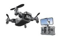 KY905 Compact Foldable Remote Control Quadcopter Drone For Aerial Photography With Function(Gray 4K Box)