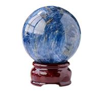 Kyanite Crystal Ball Blue Sphere Gemstone Polishing Divination Balls for Home Decor, Magic,4.5-5cm Gemstone Stone