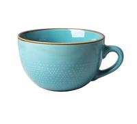 kyaoayo Coffee Cup Cup, Large Ceramic Soup Cups, 700 ml Microwave Soup Bowl, Cereal Bowls with Handle, Porcelain Coffee Mug for Cereal Soups, Salad Bowl, Bowl (Blue)