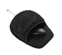 kyaoayo Handwärmer USB Mouse Mat, Heated Mouse Pad, Heated Mouse Mat, USB Hand Warmer for Computer, for Men and Women, Office, Home, Computer, Laptop, Work (Black)
