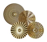 kyaoayo Metal Wall Decoration, 4/7 Pieces, Round Wall Art, Modern, Gold, Floral, Kitchen