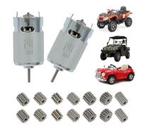 kyaoayo Pack of 2 Electric Motor, 24 V RS555 35000 RPM Electric Motor, Drive Motor, Mini Motor, Children's Vehicle Drive Transmission Motor Accessories, Suitable for Children's Vehicles, Small