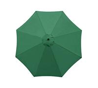 Kyaoayo Replacement Dark Green Anti-Ultraviolet Parasol Cover for Outdoor Table Umbrellas, 3m 8 Rippen