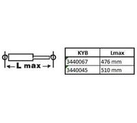 KYB 3440067 Shock Absorber Rear Service Replacement Fits Ford Transit Custom