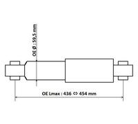 KYB 3450003 Shock Absorber Rear Fits Citroën Relay Fiat Ducato Peugeot Boxer