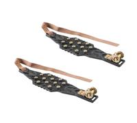 KYbsKRzvQ Car Tire Anti Skid Chain Outdoor Snow Universal Anti Skid Ice Breaking Off Road Accessory(Color Name: Black 2pcs)