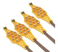 KYbsKRzvQ Car Tire Anti Skid Chain Outdoor Snow Universal Anti Skid Ice Breaking Off Road Accessory(Color Name: Yellow 4pcs)