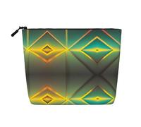 Kycvds Abstract Geometric Small Cosmetic Bag Travel Accessories Storage Bag Cosmetic Box Birthday Gift Christmas Gift Beautiful, Black, One Size