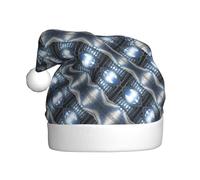 Kycvds Antique Building With Roman Olive Branch And Greek Santa Hat Holiday For Adults Unisex Velvet Comfort Extra Thicken Hat For New Year