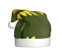 Kycvds Beautiful Glowing Butterfly 1 Santa Hat Holiday For Adults Unisex Velvet Comfort Extra Thicken Hat For New Year