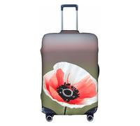 Kycvds Beautiful Poppy Flower Ink Luggage Cover Suitcaseprotector Fits 18-32 Inch Luggage Custom Luggage Cover Personalized Suitcase