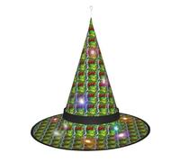 Kycvds Birch Trees Halloween Witch Hats Are Decorated With Lights, Which Decorate Large Halloween Party Supplies.