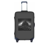 Kycvds Black And White Skulls 1 The Trunk Lid Is Suitable For 18-32 Inch Luggage. Customized Trunk Lid Personalized Luggage.