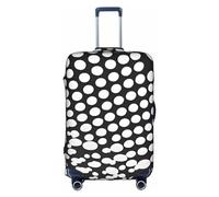 Kycvds Black White Polka Dots Pattern The Trunk Lid Is Suitable For 18-32 Inch Luggage. Customized Trunk Lid Personalized Luggage.