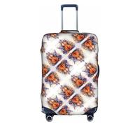 Kycvds Blue Musical Note Luggage Cover Suitcaseprotector Fits 18-32 Inch Luggage Custom Luggage Cover Personalized Suitcase