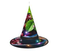 Kycvds Bucket With Full Of Cherries Halloween Witch Hats Are Decorated With Lights, Which Decorate Large Halloween Party Supplies.