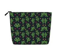 Kycvds Cactus Art Small Cosmetic Bag Travel Accessories Storage Bag Cosmetic Box Birthday Gift Christmas Gift Beautiful, Black, One Size