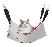 Kycvds California State Flag Cat Hammock Bed for Cage Adjustable Hanging,Sleeping Resting Pad for Small Pet