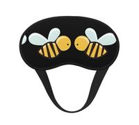 Kycvds Cartoon Bee Soft Breathable Eye Mask is Suitable for Women and Men Relaxing The Zero-Pressure Night Eye Mask
