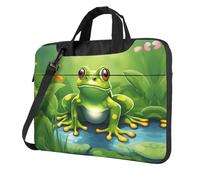 Kycvds Cartoon frog 1 Print Stylish Printed Laptop Bag Modern Retro Computer Tote for Her Unique Birthday Gift