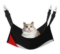 Kycvds Cat Hammock Palestine Flag Adjustable Hanging Mat Sleeping Mat for Small Pets