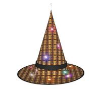 Kycvds Chicken Leg Burger Drink Halloween Witch Hats Are Decorated With Lights, Which Decorate Large Halloween Party Supplies.