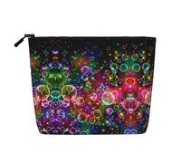 Kycvds Colorful Rainbow Stars Small Cosmetic Bag Travel Accessories Storage Bag Cosmetic Box Birthday Gift Christmas Gift Beautiful, Black, One Size