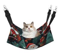 Kycvds Cute Christmas Man Cat Hammock Bed for Cage Adjustable Hanging,Sleeping Resting Pad for Small Pet