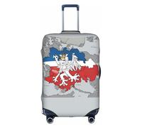 Kycvds Czech Republic Position Flag Map Luggage Cover Suitcaseprotector Fits 18-32 Inch Luggage Custom Luggage Cover Personalized Suitcase