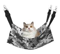 Kycvds Digital Camo Cat Hammock Bed for Cage Adjustable Hanging,Sleeping Resting Pad for Small Pet