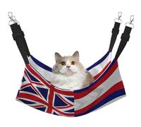 Kycvds Flag of Hawaii American Cat Hammock Bed for Cage Adjustable Hanging,Sleeping Resting Pad for Small Pet