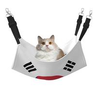 Kycvds Flag of Republic of Korea Cat Hammock Bed for Cage Adjustable Hanging,Sleeping Resting Pad for Small Pet