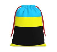Kycvds Flag Of The Sultanate Of Burongan Printing Drawstring Gift Bag With Red Ribbon Closure,11.8 X 15.8 Inch For Christmas For Adults Festival Use