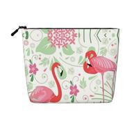 Kycvds Floral Flamingo Botany Small Cosmetic Bag Travel Accessories Storage Bag Cosmetic Box Birthday Gift Christmas Gift Beautiful, Black, One Size