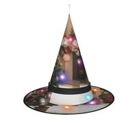 Kycvds Funny Christmas Halloween Witch Hats Are Decorated With Lights, Which Decorate Large Halloween Party Supplies.
