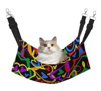 Kycvds Gay Pride Rainbow Adjustable Cat Pet Hammock