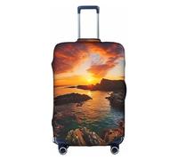 Kycvds Ireland Sunset Seascape The Trunk Lid Is Suitable For 18-32 Inch Luggage. Customized Trunk Lid Personalized Luggage.