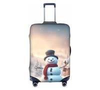 Kycvds Merry Christmas Cute Snowman The Trunk Lid Is Suitable For 18-32 Inch Luggage. Customized Trunk Lid Personalized Luggage.