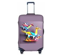 Kycvds Origami Multicolor Papercraft Cranes 1 The Trunk Lid Is Suitable For 18-32 Inch Luggage. Customized Trunk Lid Personalized Luggage., White, X-Large