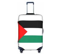Kycvds Palestine Flag Printing Suitcase Cover, Stretchable Suitcase Cover For Travel Business, Fixing Buckle,Handle Holes, White, XL