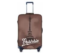 Kycvds Parisian Coffee Eiffel Tower The Trunk Lid Is Suitable For 18-32 Inch Luggage. Customized Trunk Lid Personalized Luggage.