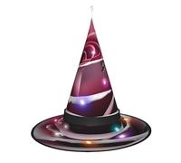 Kycvds Pink Rose Close Up Halloween Witch Hats Are Decorated With Lights, Which Decorate Large Halloween Party Supplies.