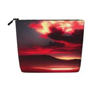 Kycvds Red Sky At Night Starry Small Cosmetic Bag Travel Accessories Storage Bag Cosmetic Box Birthday Gift Christmas Gift Beautiful, Black, One Size