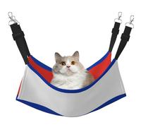 Kycvds Russian Flag Cat Hammock Bed for Cage Adjustable Hanging,Sleeping Resting Pad for Small Pet