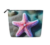 Kycvds Seashells Starfish Small Cosmetic Bag Travel Accessories Storage Bag Cosmetic Box Birthday Gift Christmas Gift Beautiful, Black, One Size