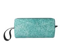 Kycvds Small Dot Tiles Shape Print Zippered Organizer Bag, Travel Storage Case, Portable Cosmetic Pouch for Cosmetics, Toiletries