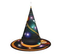 Kycvds Solar System Jupiter Saturn Halloween Witch Hats Are Decorated With Lights, Which Decorate Large Halloween Party Supplies.