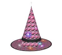 Kycvds Spring Is In The Air Halloween Witch Hats Are Decorated With Lights, Which Decorate Large Halloween Party Supplies.