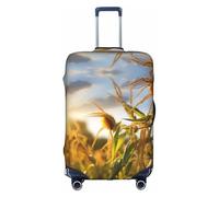 Kycvds Sunflower And Corn Luggage Cover Suitcaseprotector Fits 18-32 Inch Luggage Custom Luggage Cover Personalized Suitcase