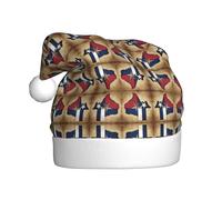 Kycvds Texas State Flag Map01 Santa Hat Holiday For Adults Unisex Velvet Comfort Extra Thicken Hat For New Year